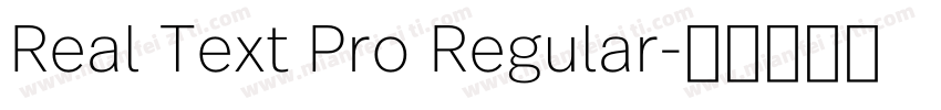 Real Text Pro Regular字体转换